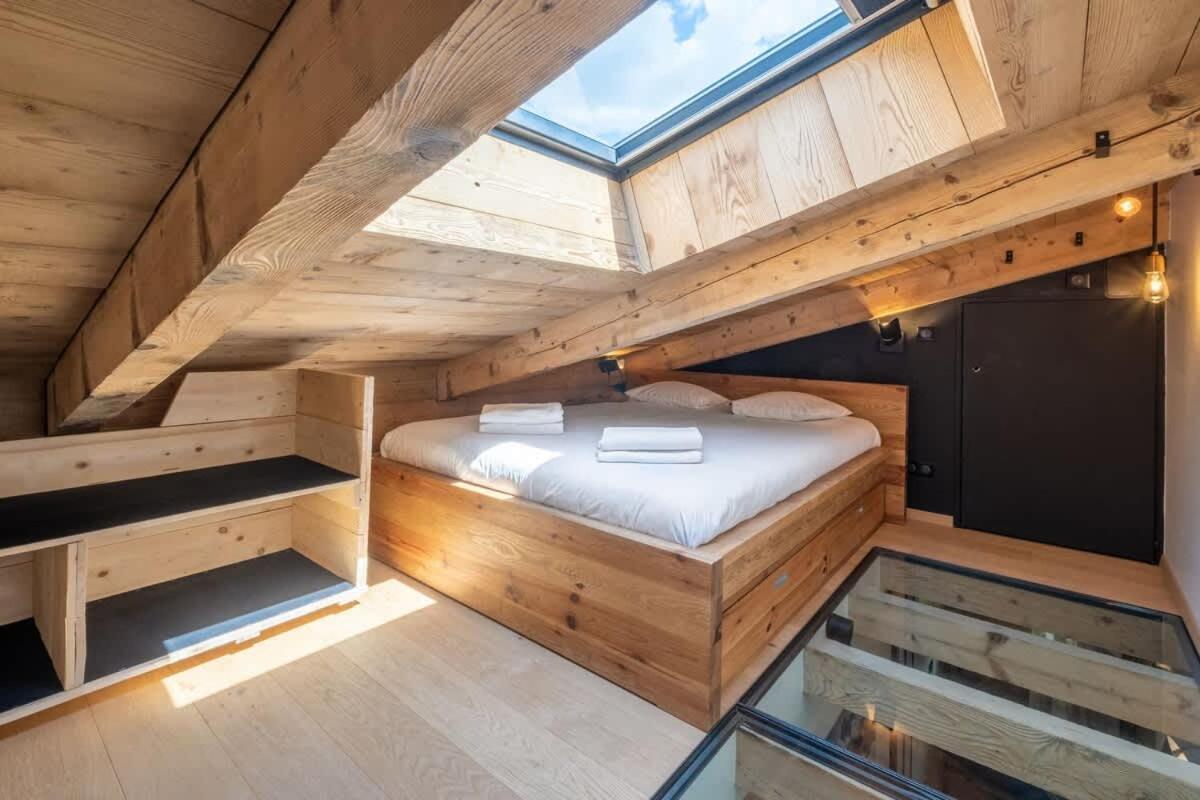 Chalet Racar Pour 4 Personnes, Centre Ville Et Vue Sur La Montagne Chamonix Exterior foto