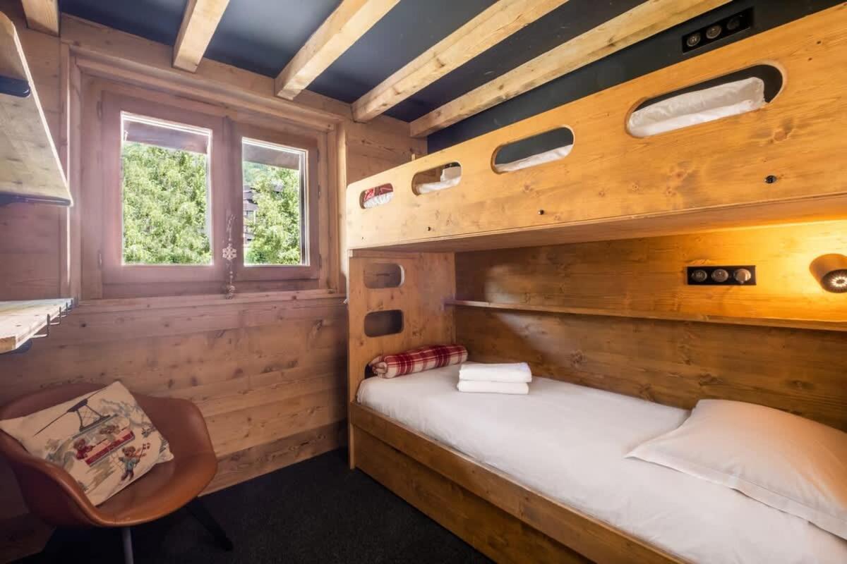 Chalet Racar Pour 4 Personnes, Centre Ville Et Vue Sur La Montagne Chamonix Exterior foto